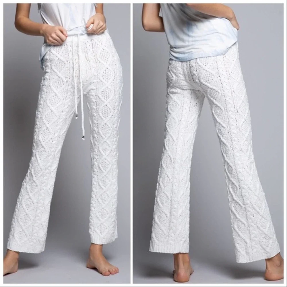 POL Luxury Chenille Cable Knit Pants - Picture 6 of 11